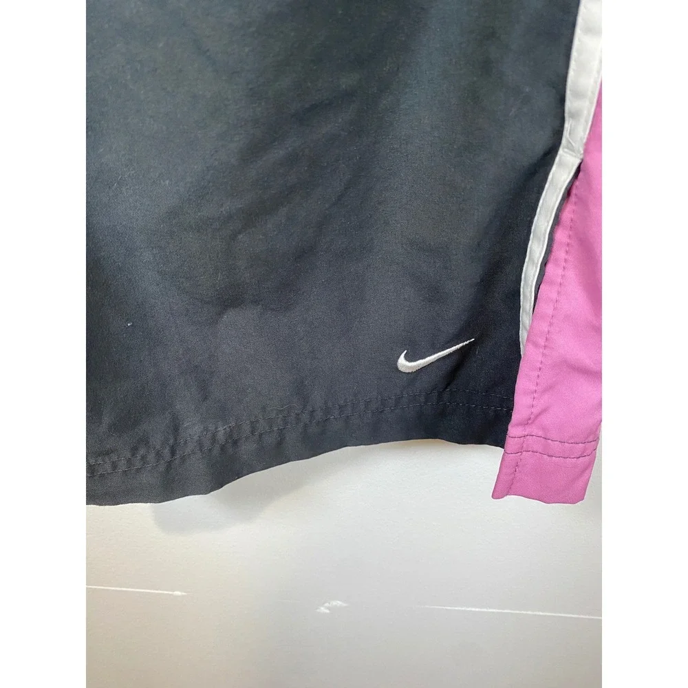 Nike Track Pants Athletic Training Warm Up Pants Gray Pink White Stripe M‎